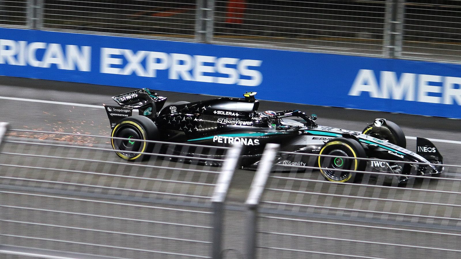Kimi Antonelli con Mercedes en Singapur 2025 (imagen de archivo)